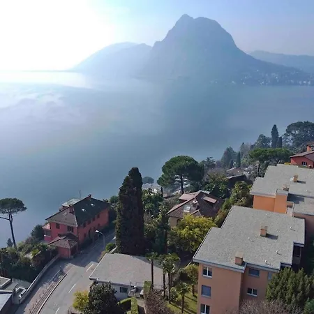 Relax With View & Private Parking Apartment Lugano