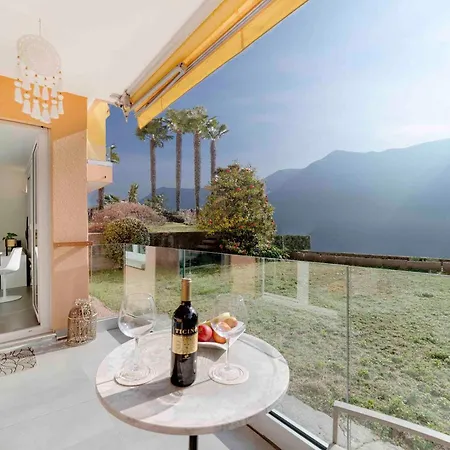 Relax With View & Private Parking Apartment Lugano
